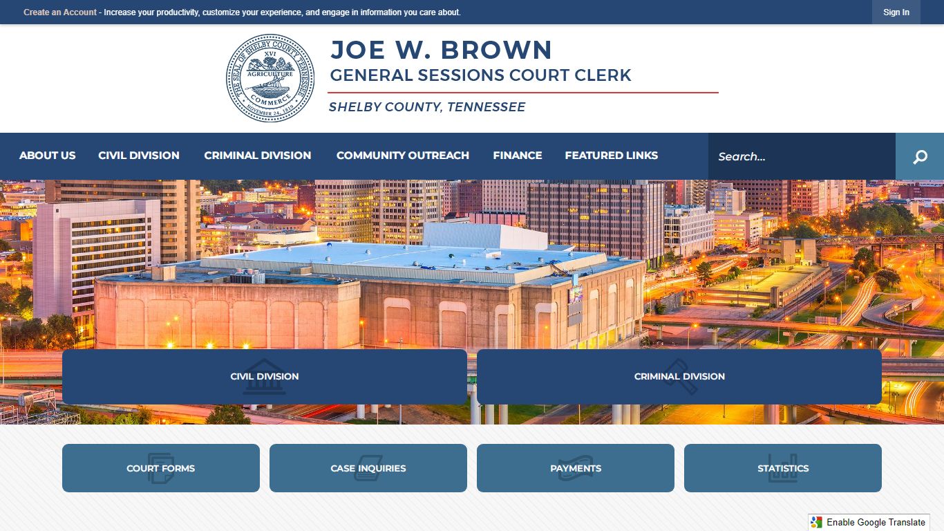 Shelby County Courts, TN - Official Website | Official Website
